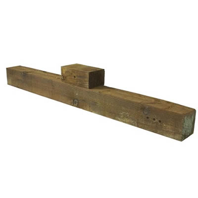 Wood Post and Block Larger