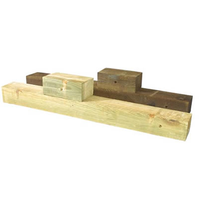 Wood Post and Blocks