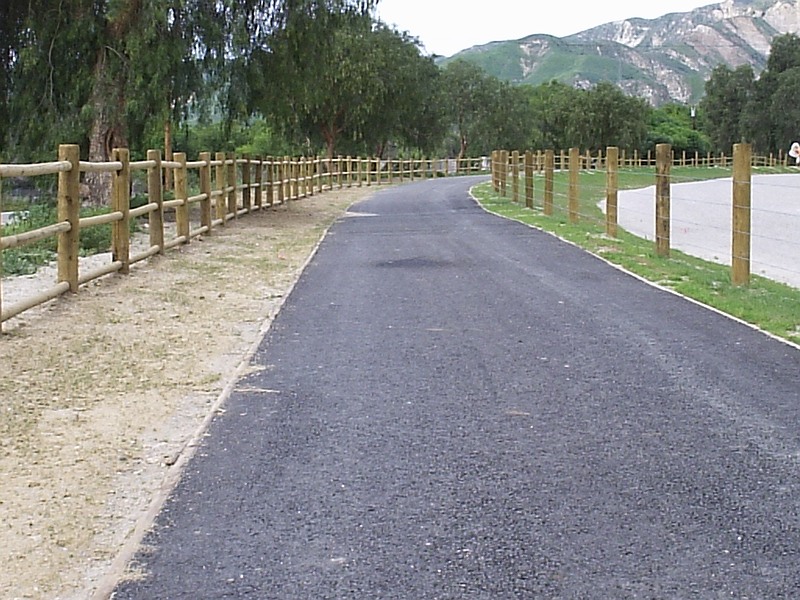 Lodge Pole and Barbed Wire Fencing